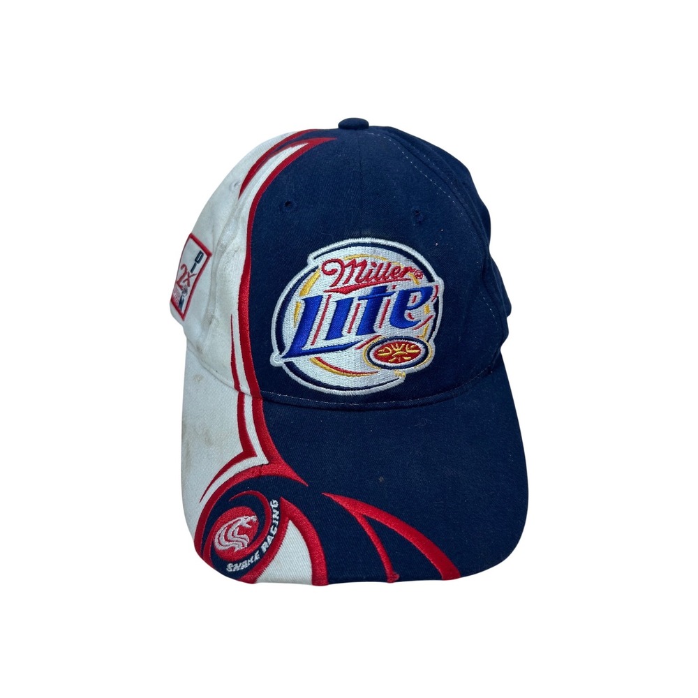 Miller Lite Racing Hat Larry Dixon 2X Top Fuel Champion H3 Sportgear Navy White